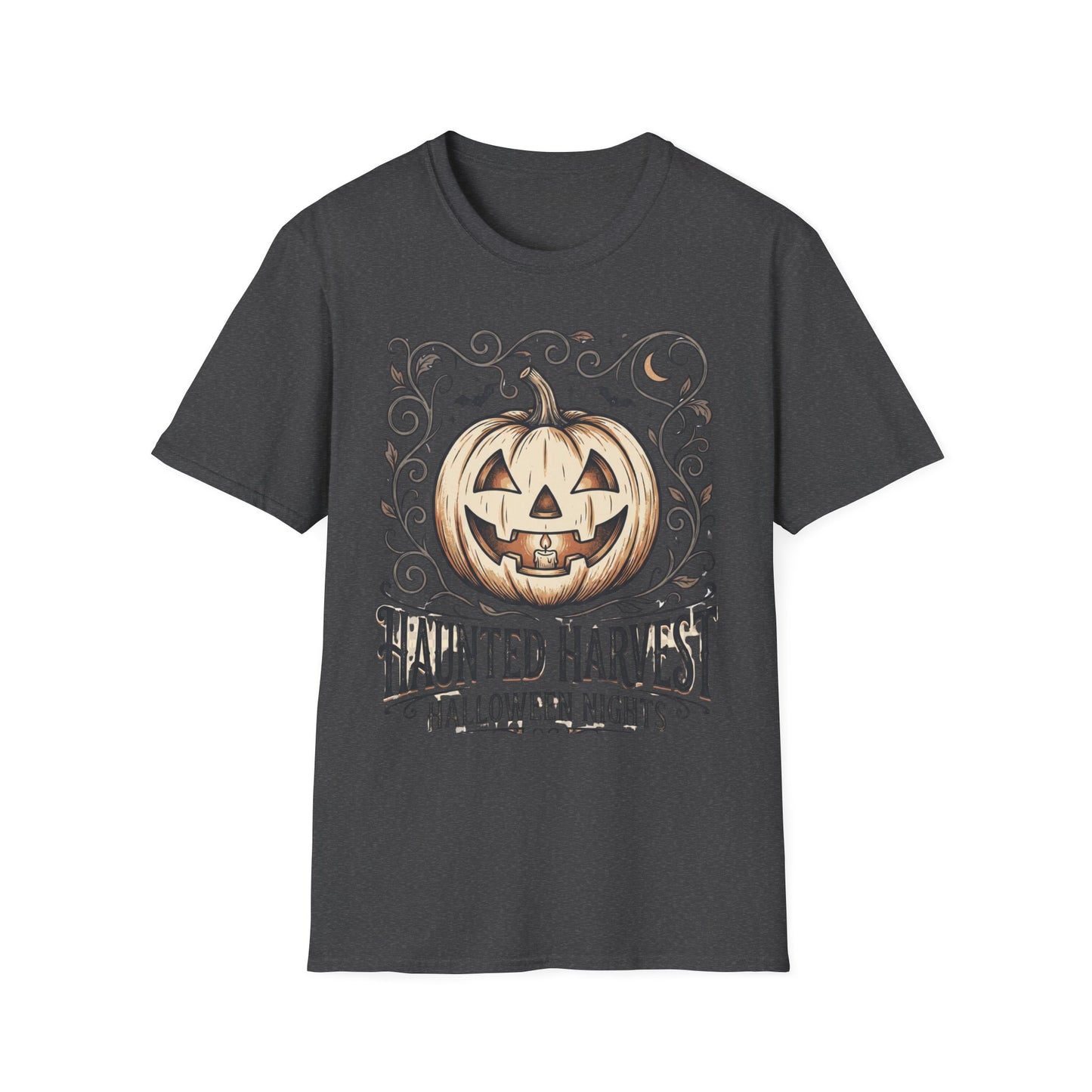 Halloween Pumpkin T-Shirt — "Haunted Harvest: Halloween Nights" Graphic Tee