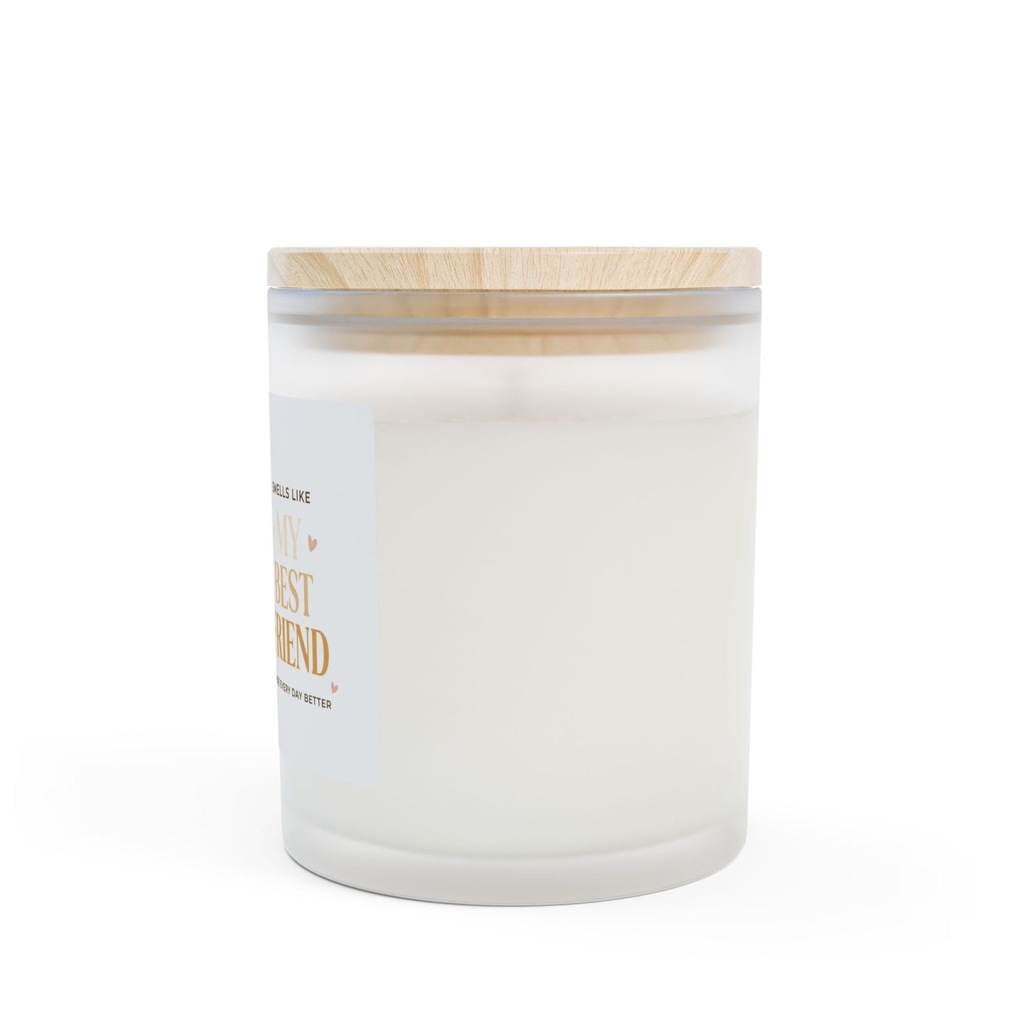 Pet Lover Frosted Glass Candle — “My Best Friend” Scented 11oz