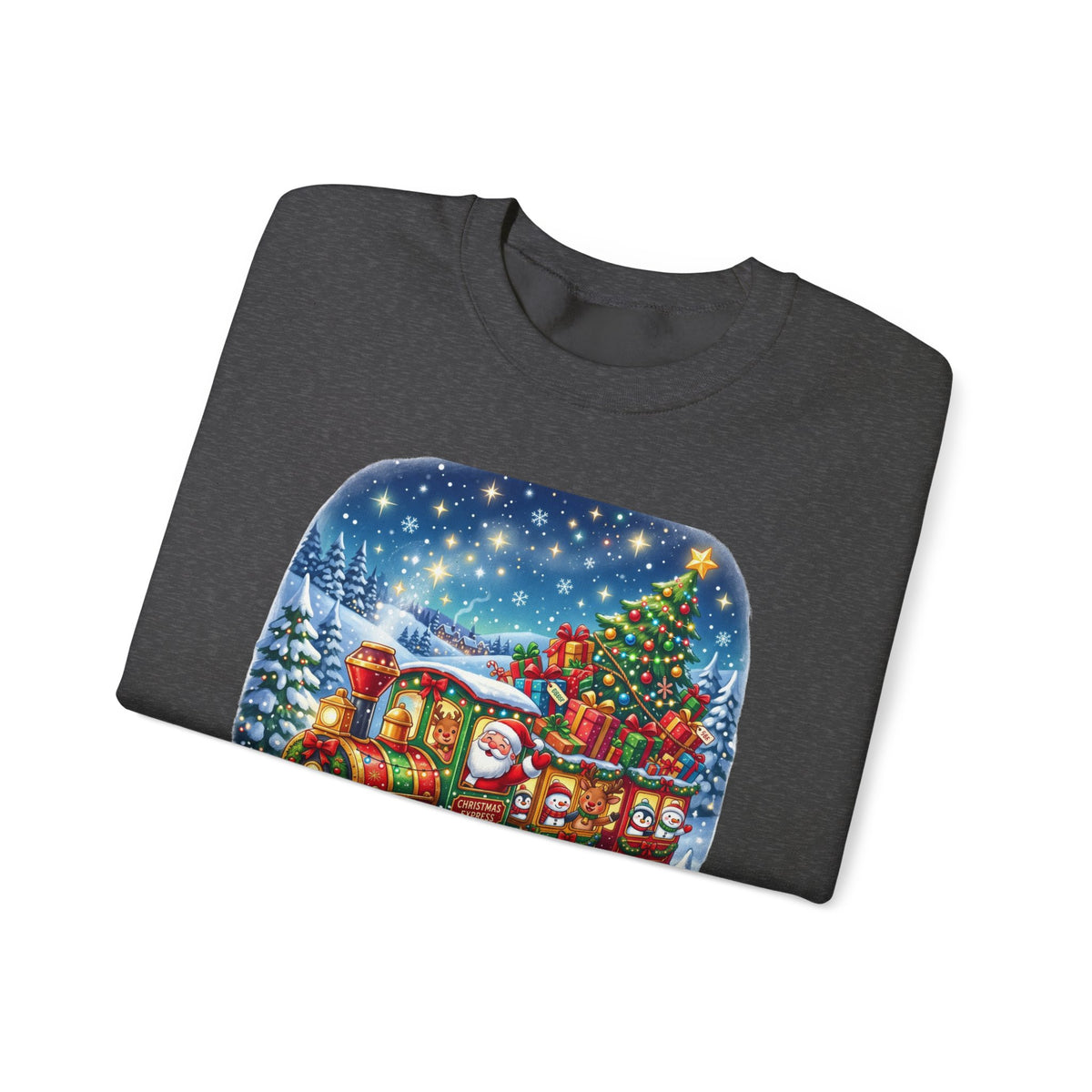 Christmas Express Crewneck Sweatshirt — All Aboard the Christmas Express Holiday Sweatshirt