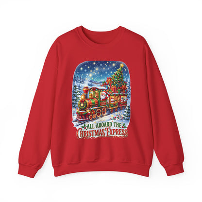 Christmas Express Crewneck Sweatshirt — All Aboard the Christmas Express Holiday Sweatshirt