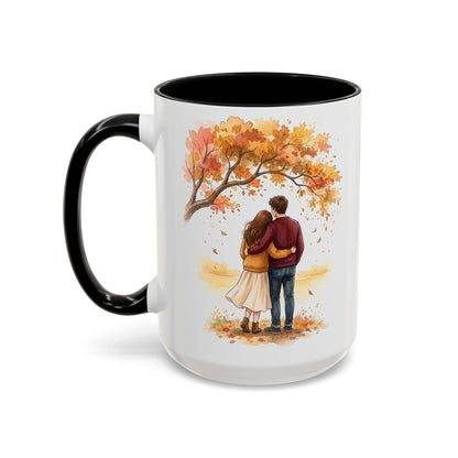 Autumn Couple Under Tree Coffee Mug