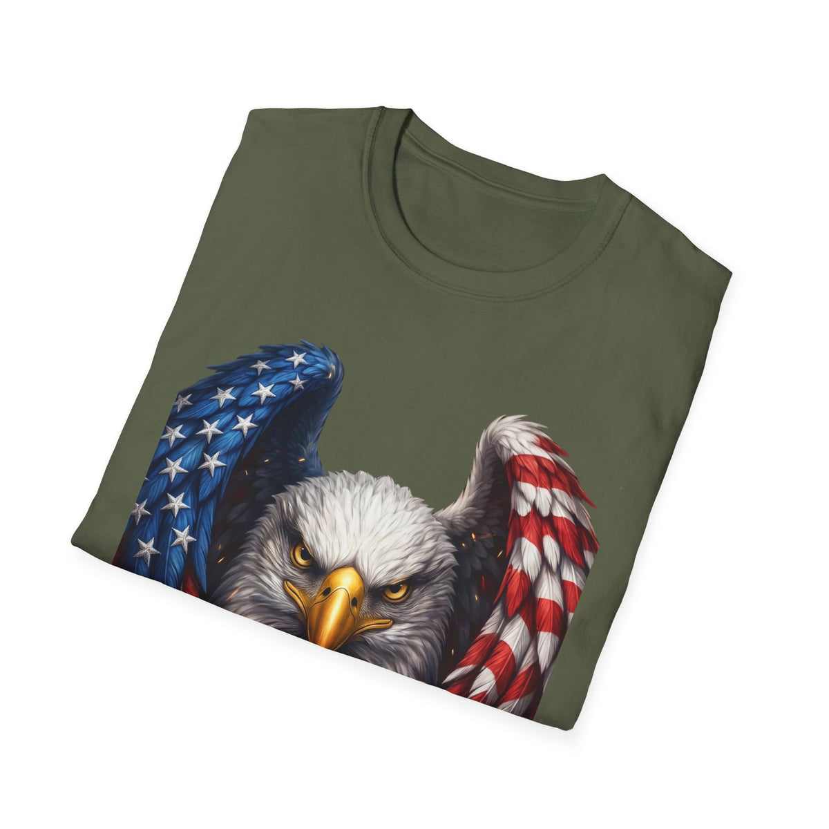 Patriotic Eagle T-Shirt — American Flag Wings Graphic