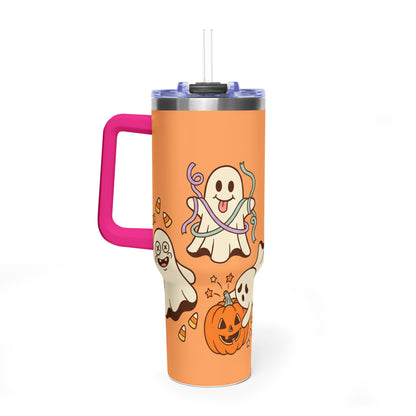 Spooky But Cute Halloween Ghosts 40oz Thermal Tumbler