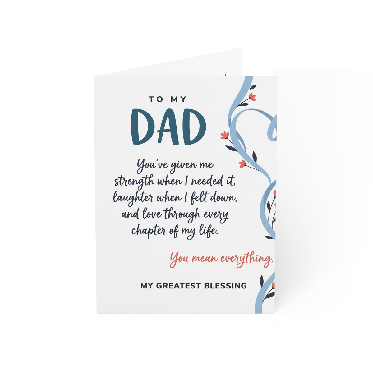 To My Dad Greeting Card – Forever Grateful Father’s Day Card