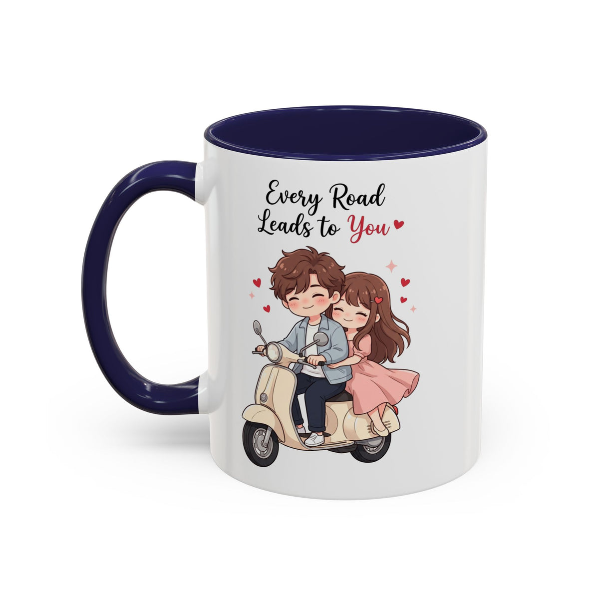 Every Road Leads to You Romantic Couple Coffee Mug