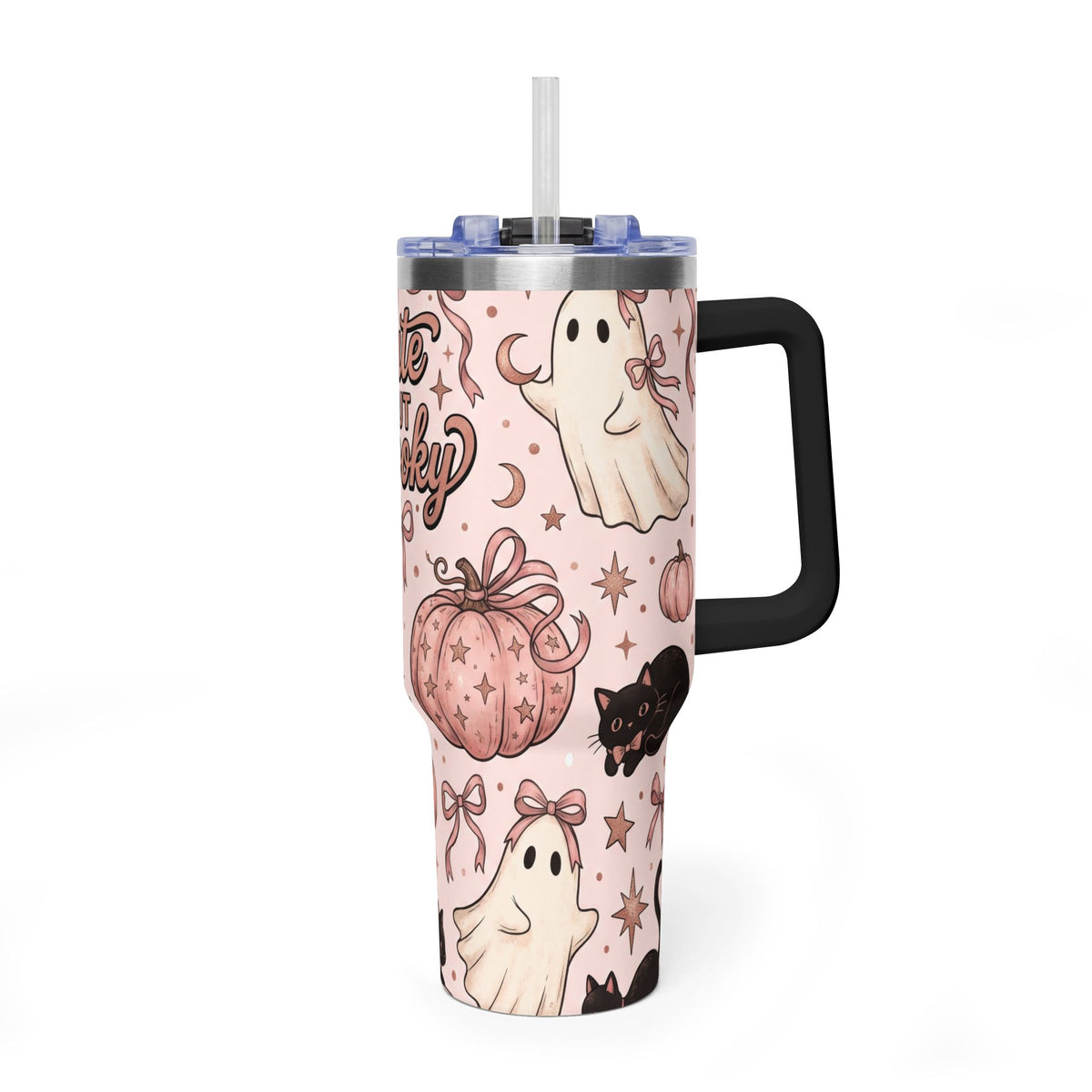 Cute But Spooky Ghosts & Pumpkins 40oz Tumbler
