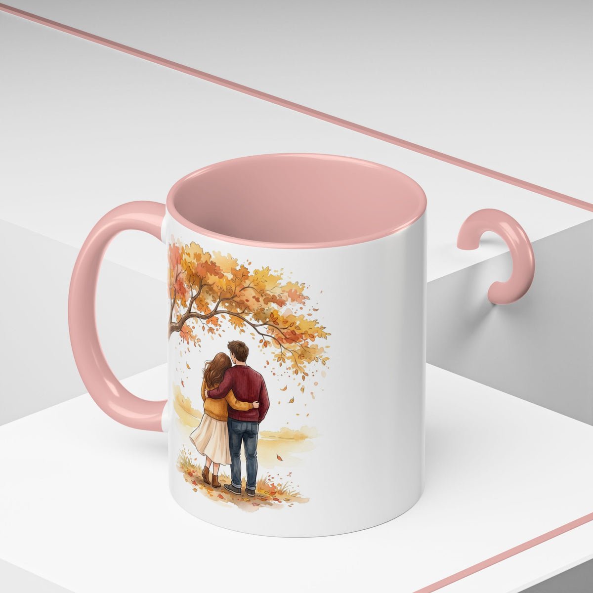 Autumn Couple Under Tree Coffee Mug