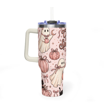 Cute But Spooky Ghosts & Pumpkins 40oz Tumbler