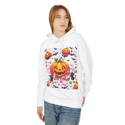 Halloween Pumpkin Hoodie — Cute Jack-o'-Lantern Candy Pattern