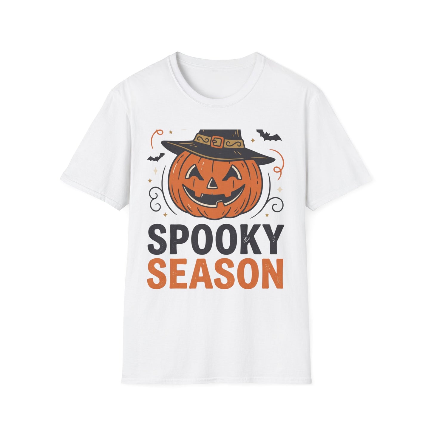 Spooky Season Pumpkin Tee — Jack-O'-Lantern Graphic Halloween T-Shirt