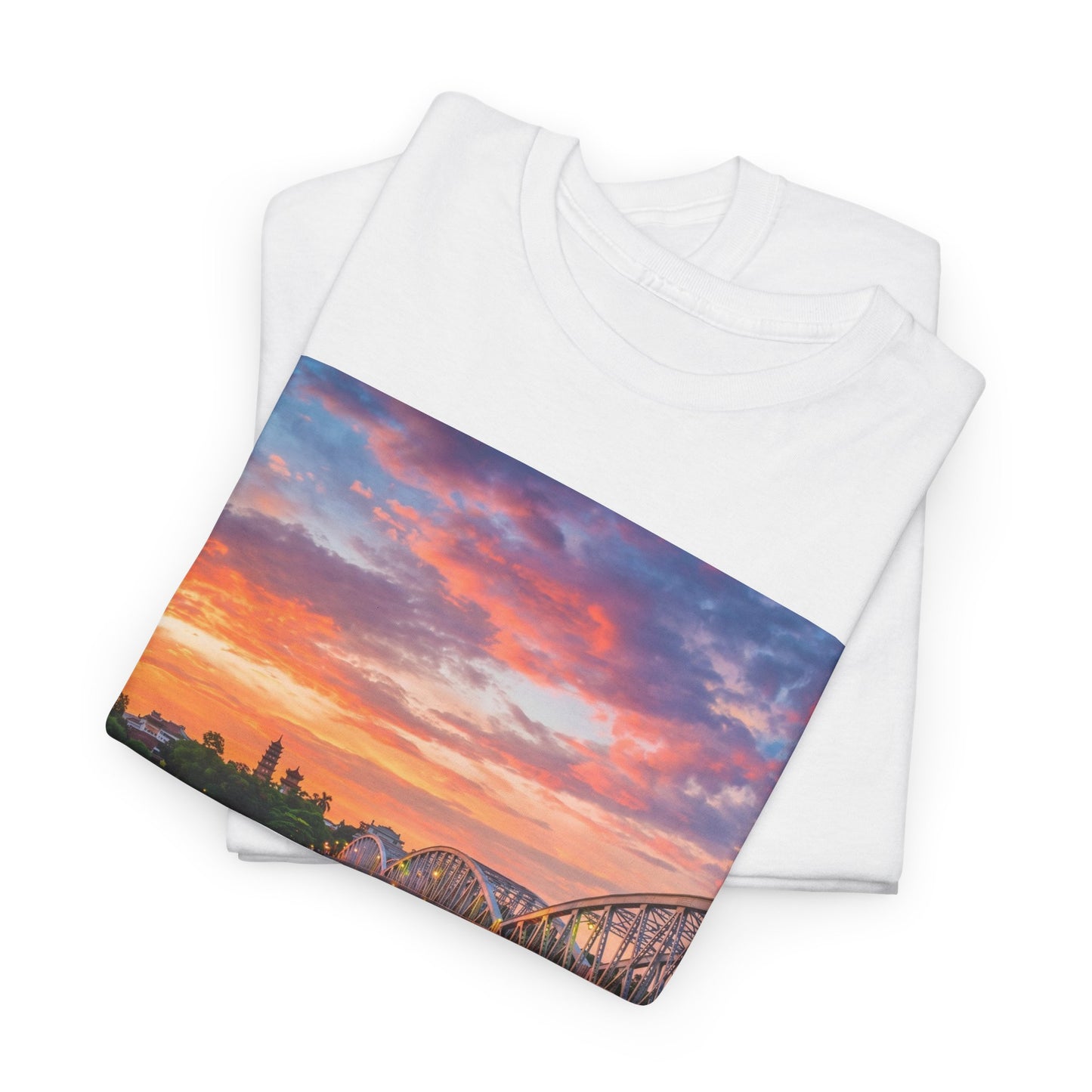 Hue Vietnam Sunset T-Shirt - Scenic Travel Souvenir Tee