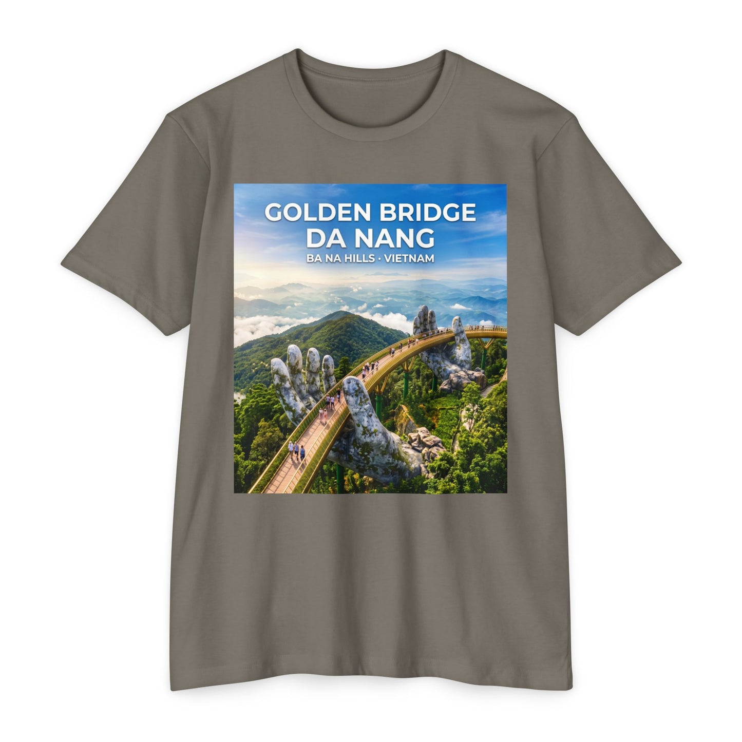 Golden Bridge Da Nang T-Shirt — Vietnam Travel Souvenir Tee
