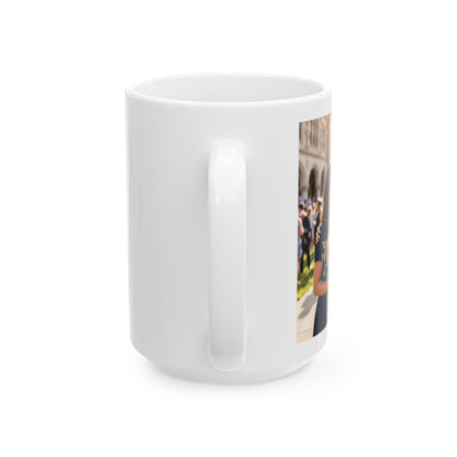 “She Made Us Proud” Floral Graduation Ceramic Mug (11oz, 15oz)