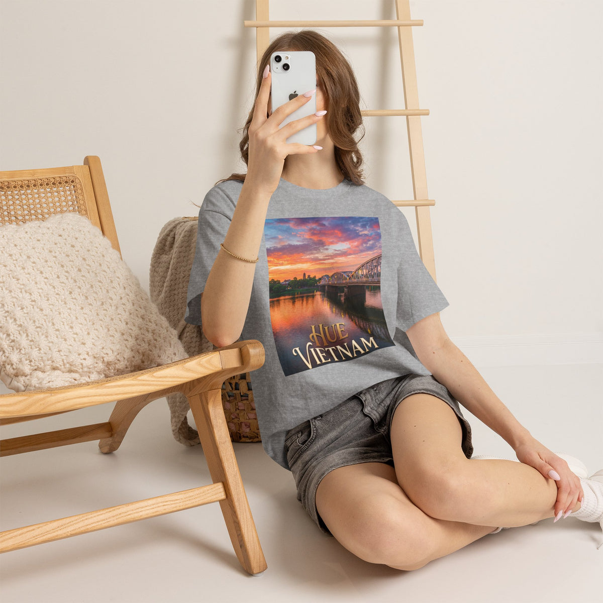 Hue Vietnam Sunset T-Shirt - Scenic Travel Souvenir Tee