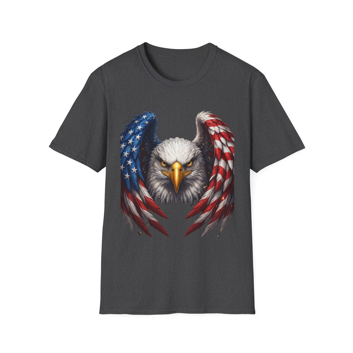 Patriotic Eagle T-Shirt — American Flag Wings Graphic