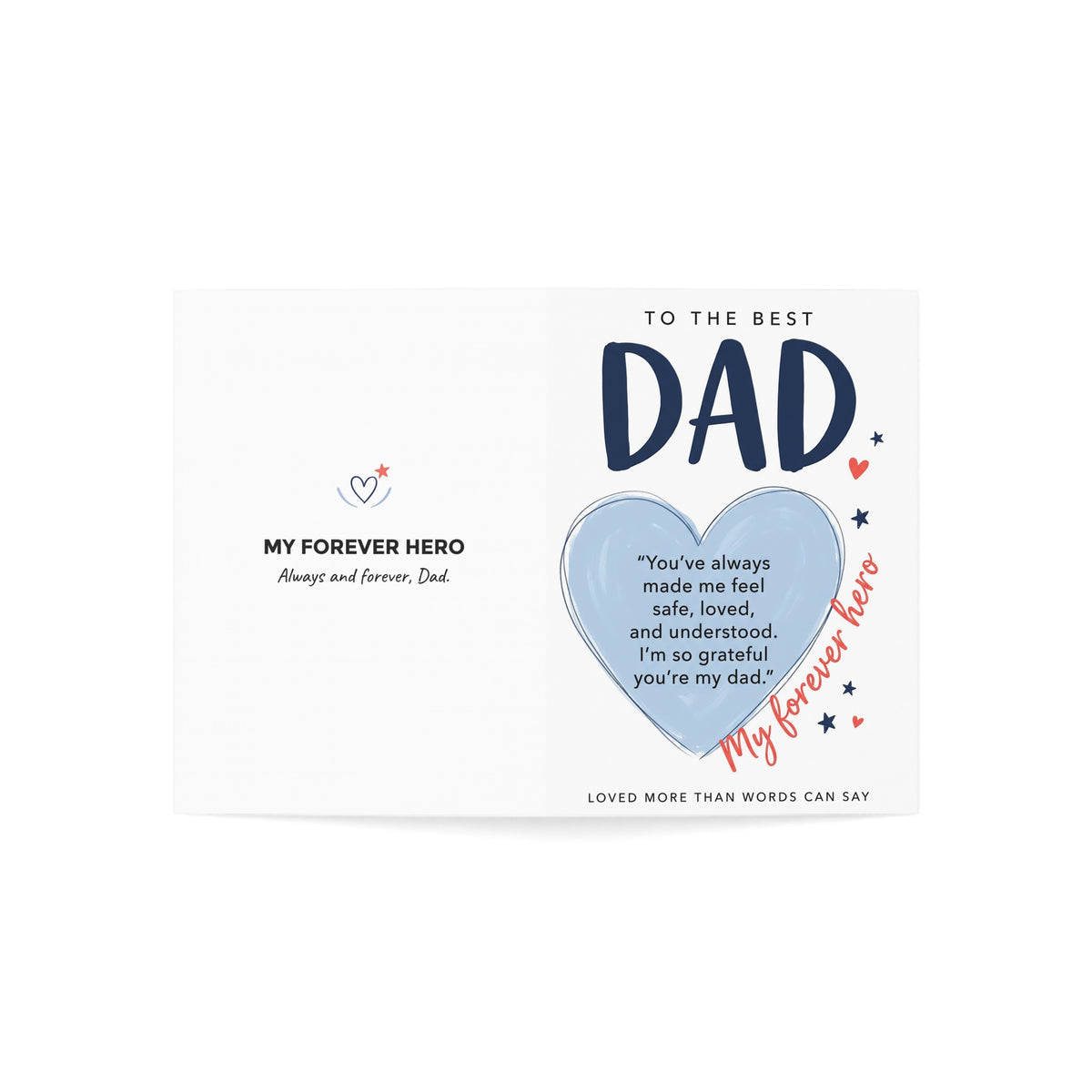 My Forever Hero Dad Greeting Card