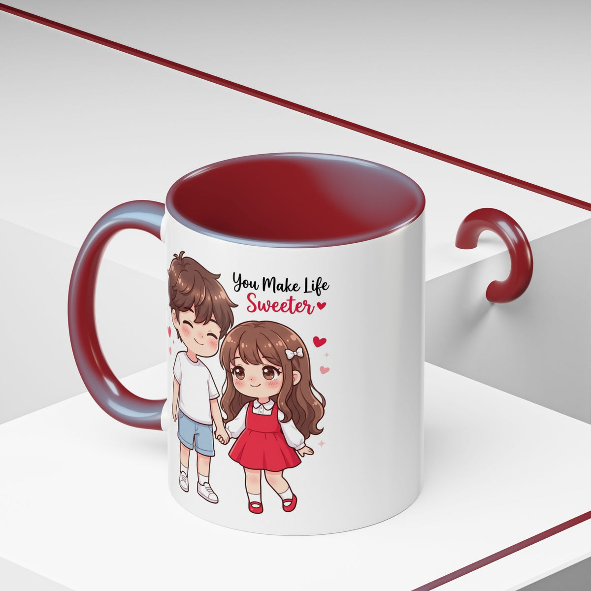 You Make Life Sweeter Couple Coffee Mug