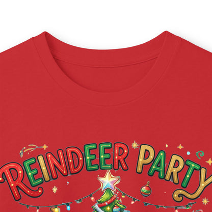 Reindeer Party Long Sleeve Tee — "All the Deer Friends Are Here" Christmas Shirt