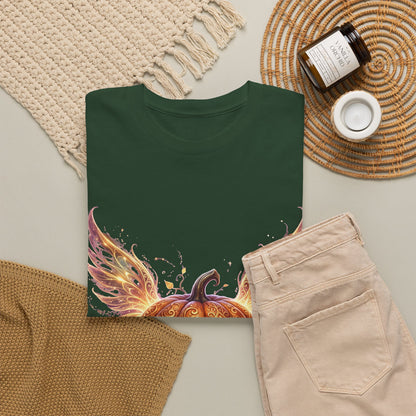 Halloween Pumpkin Tee — Winged Jack-O'-Lantern Graphic Shirt