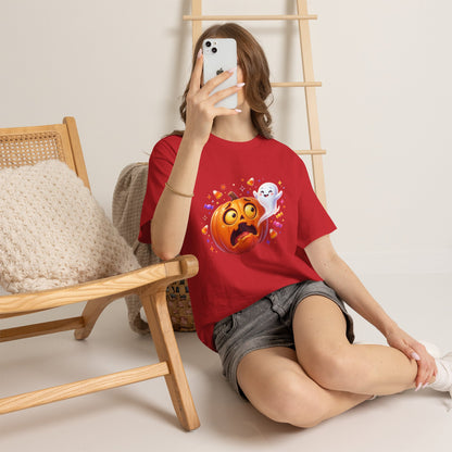 Halloween Pumpkin & Friendly Ghost T-Shirt