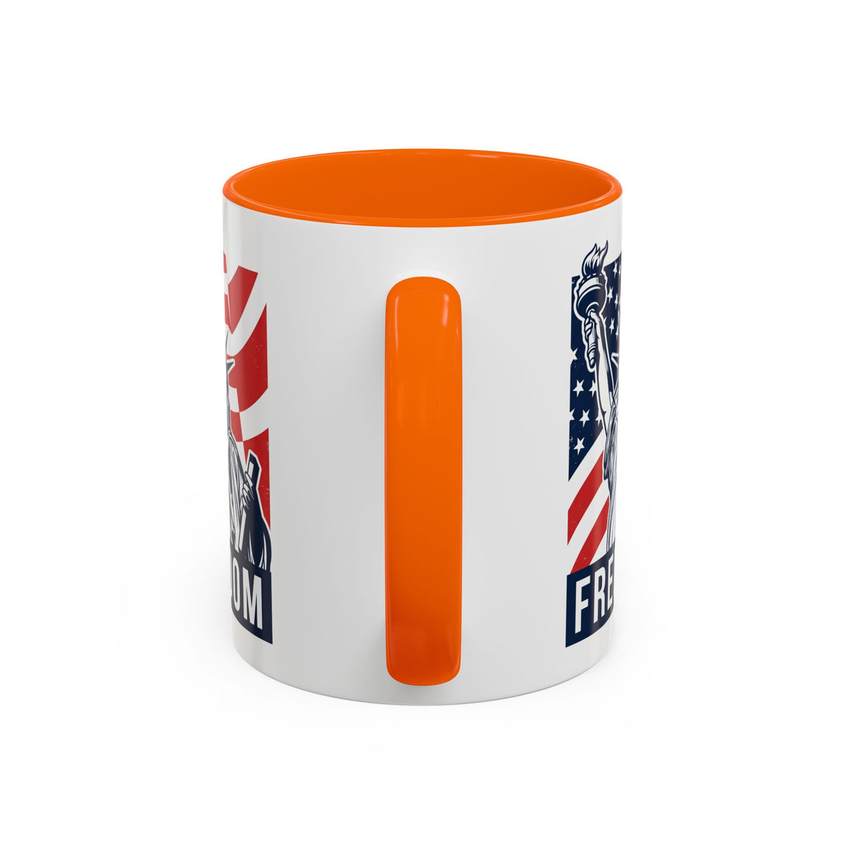 Freedom Statue Accent Coffee Mug — Patriotic Liberty 11/15oz