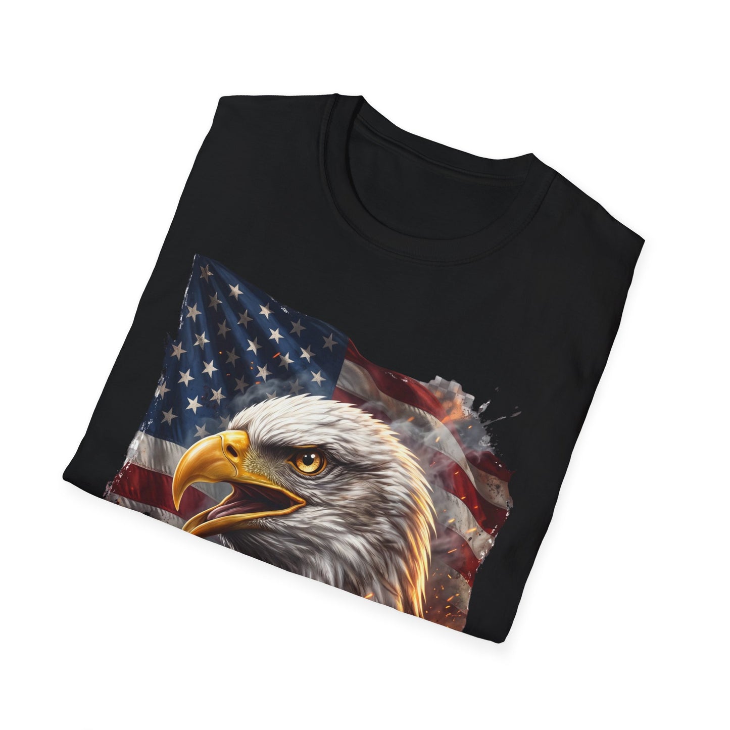 American Bald Eagle T-Shirt — Patriotic USA Flag Graphic Tee
