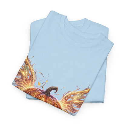 Halloween Pumpkin Tee — Winged Jack-O'-Lantern Graphic Shirt