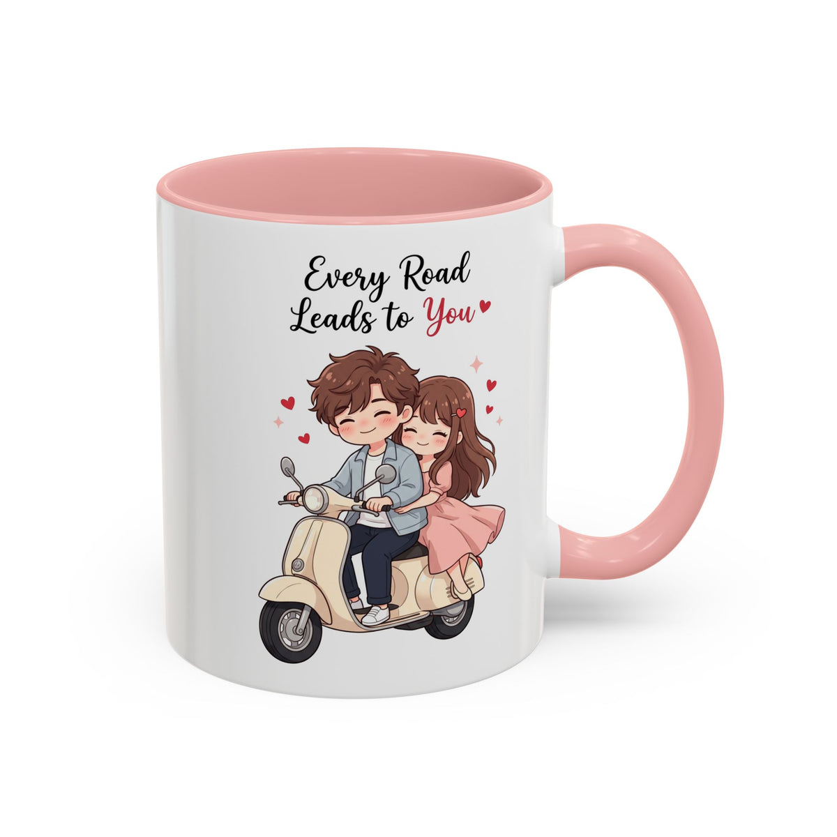 Every Road Leads to You Romantic Couple Coffee Mug