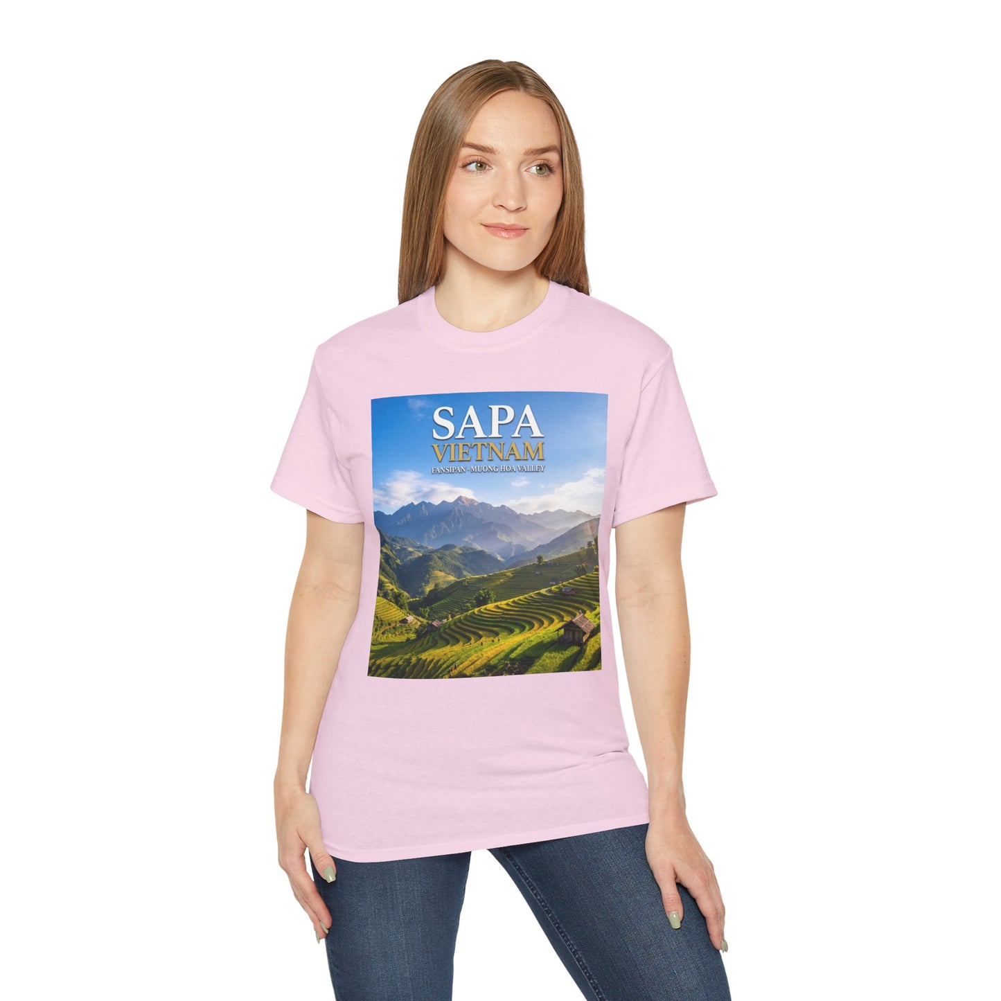 Sapa Vietnam Scenic Tee — Terraced Rice Field Travel T‑Shirt