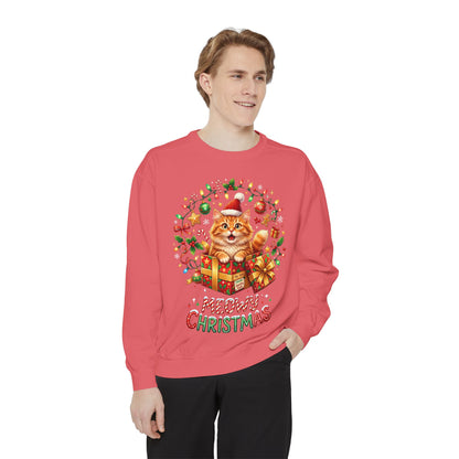 Meowy Christmas Cat Sweatshirt