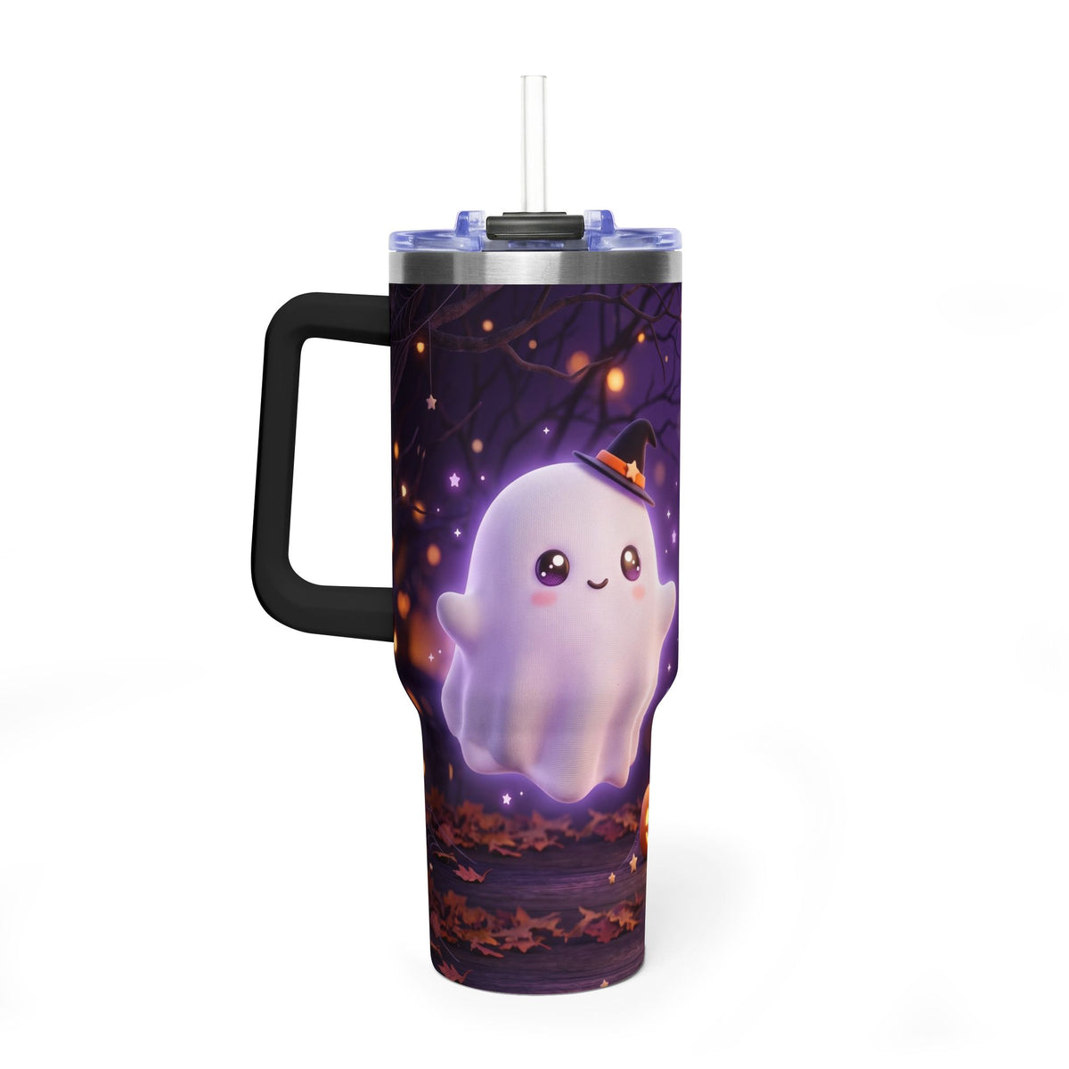 Cute Halloween Ghost 40oz Vacuum Thermal Tumbler