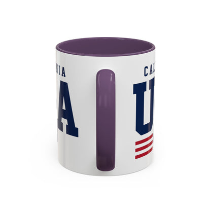 USA California Coffee Mug — Patriotic Accent 11/15oz