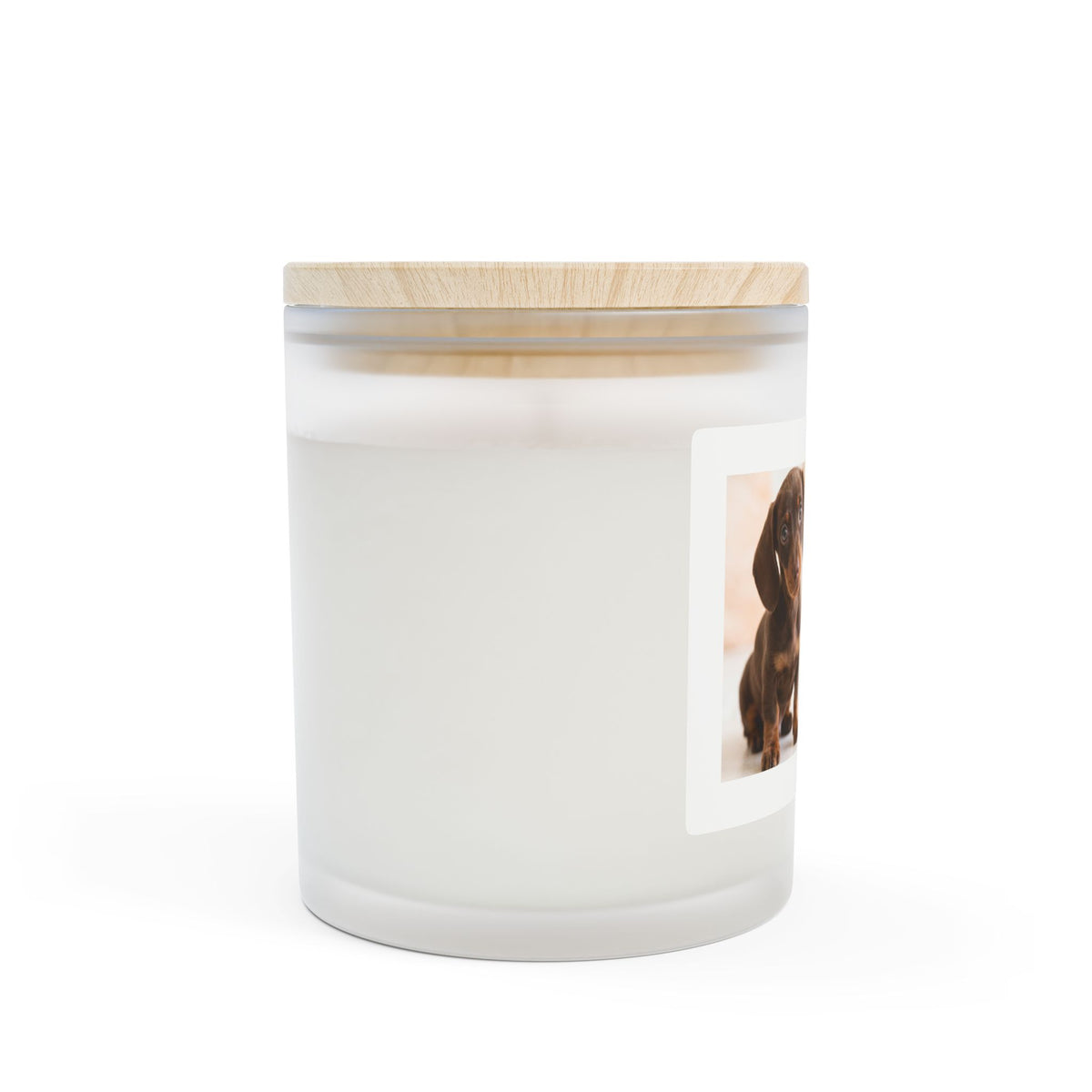 Scented Candle — "Home Is Where You Are" Frosted Glass 11oz (Puppy Love)