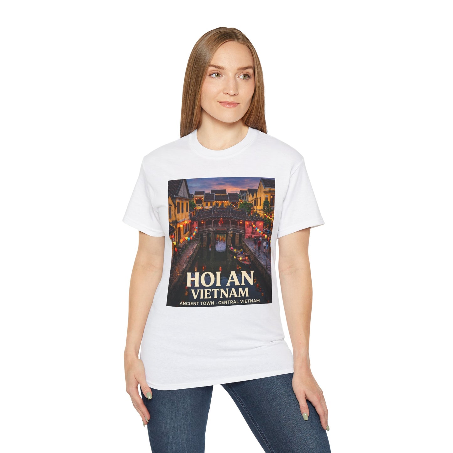 Hoi An Vietnam Travel T-Shirt — Ancient Town Night Scene Tee