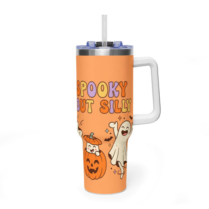 Spooky But Cute Halloween Ghosts 40oz Thermal Tumbler