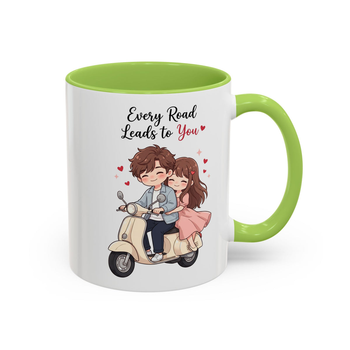 Every Road Leads to You Romantic Couple Coffee Mug
