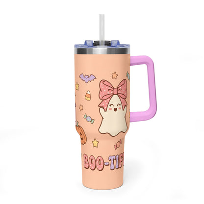 40oz Halloween Ghosts & Pumpkins Thermal Tumbler