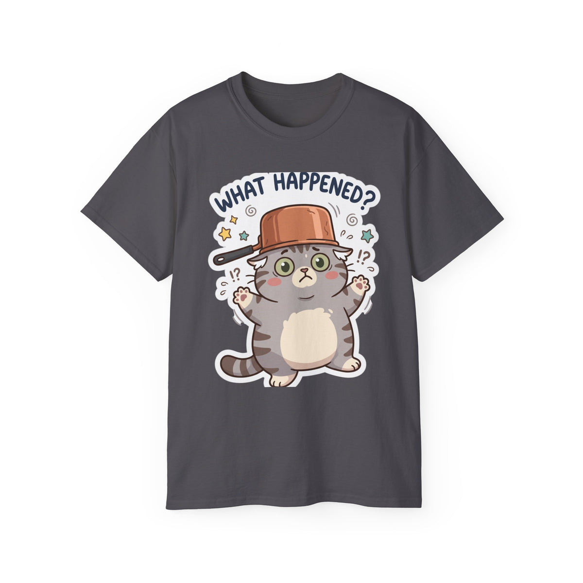 What Happened? Cute Kitten Graphic Tee