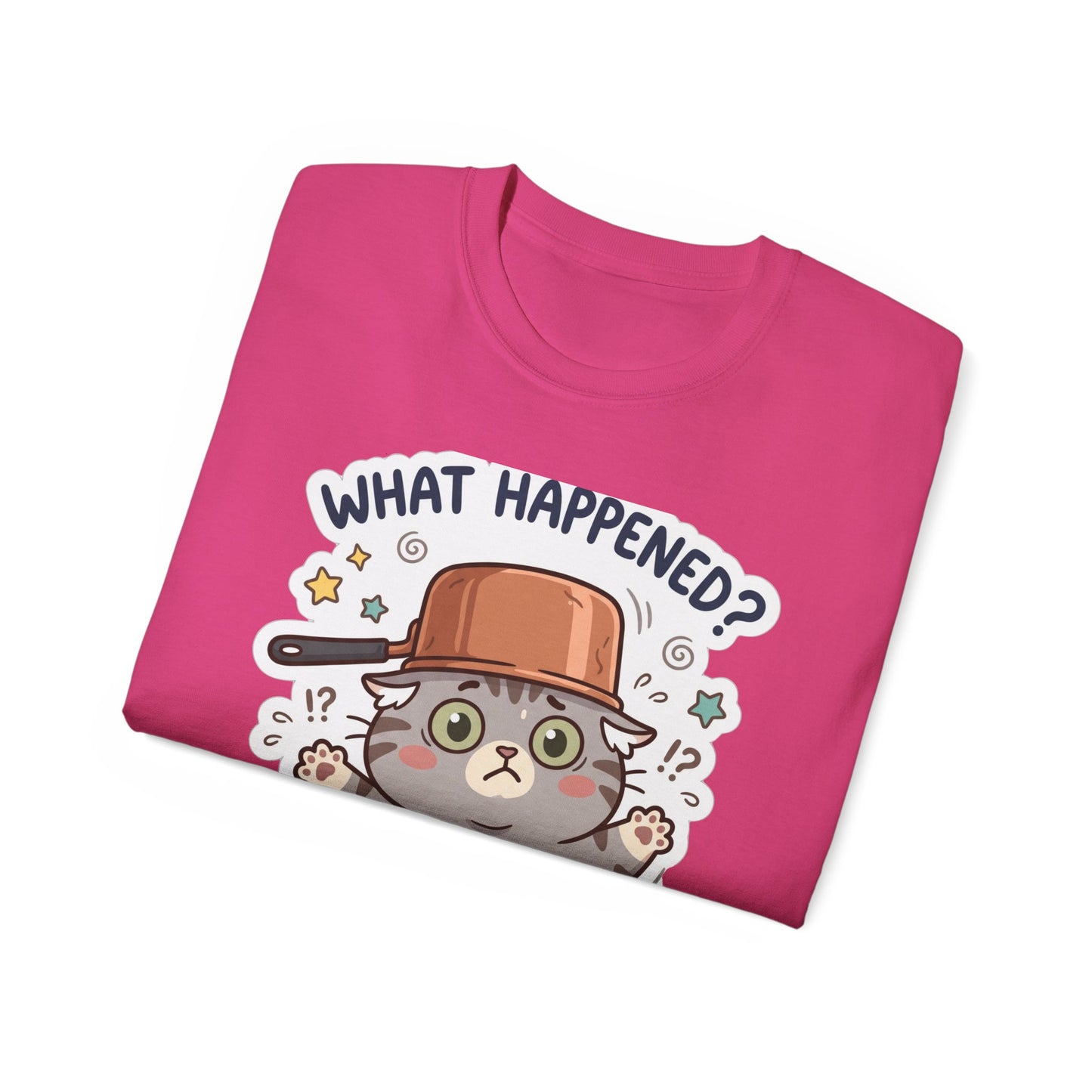 What Happened? Cute Kitten Graphic Tee
