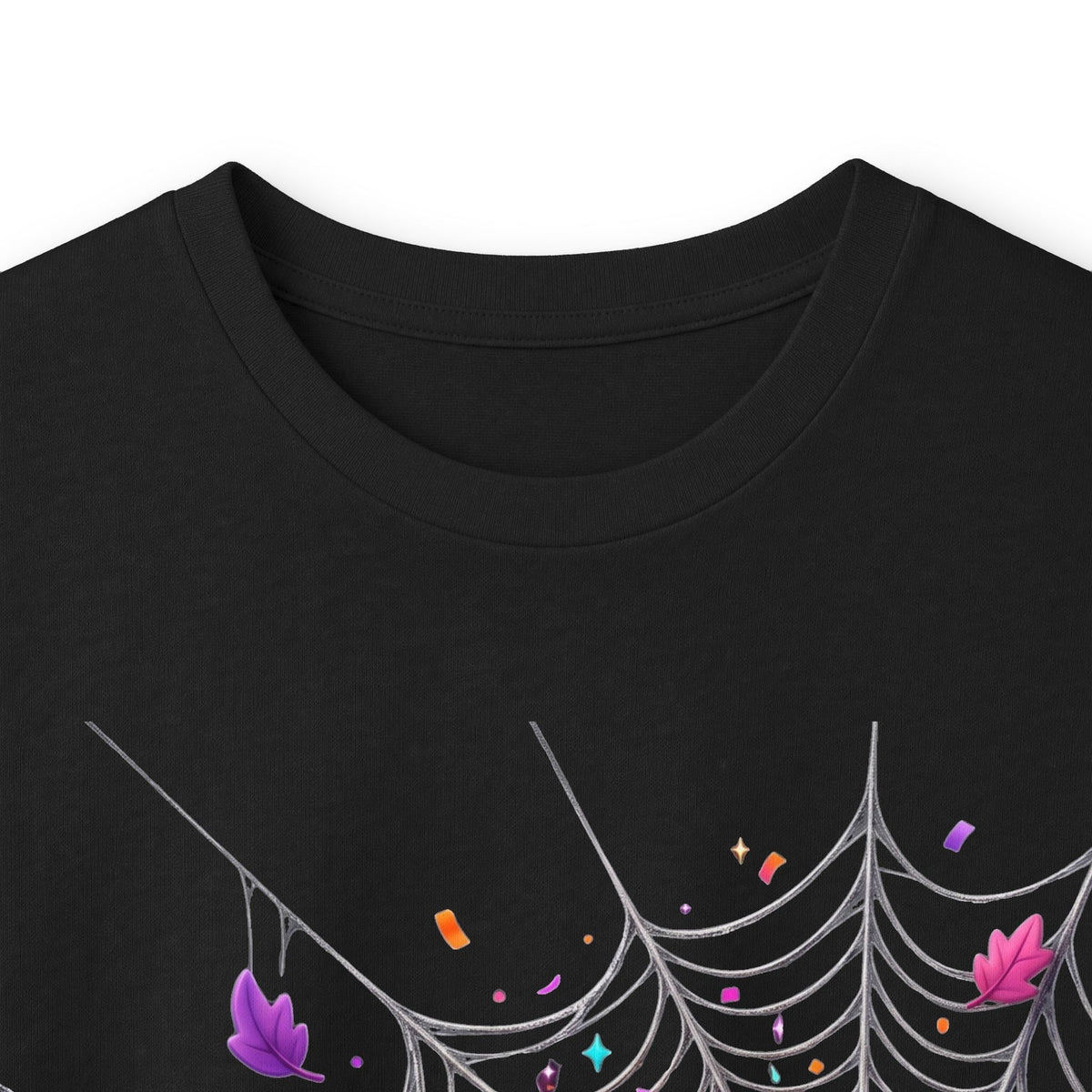Halloween Pumpkin Spiderweb Long Sleeve Tee
