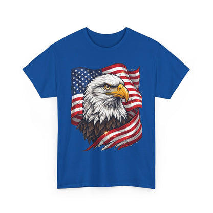 Patriotic Eagle T-Shirt – American Flag Bald Eagle Graphic Tee