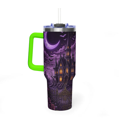 40oz Halloween Haunted Castle Thermal Tumbler