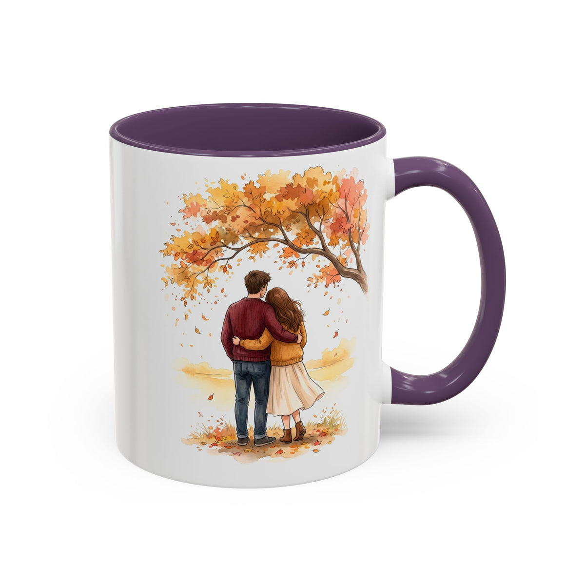 Autumn Couple Under Tree Coffee Mug