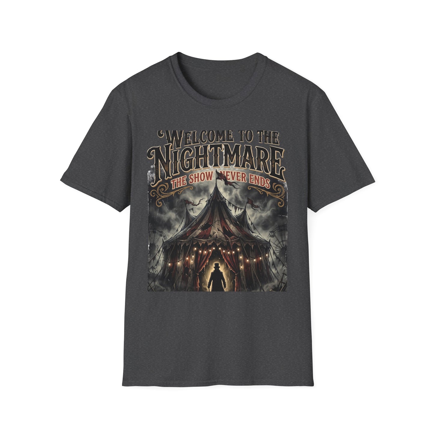 Welcome to the Nightmare T-Shirt — Horror Carnival Graphic Tee