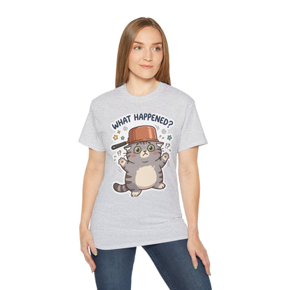 What Happened? Cute Kitten Graphic Tee