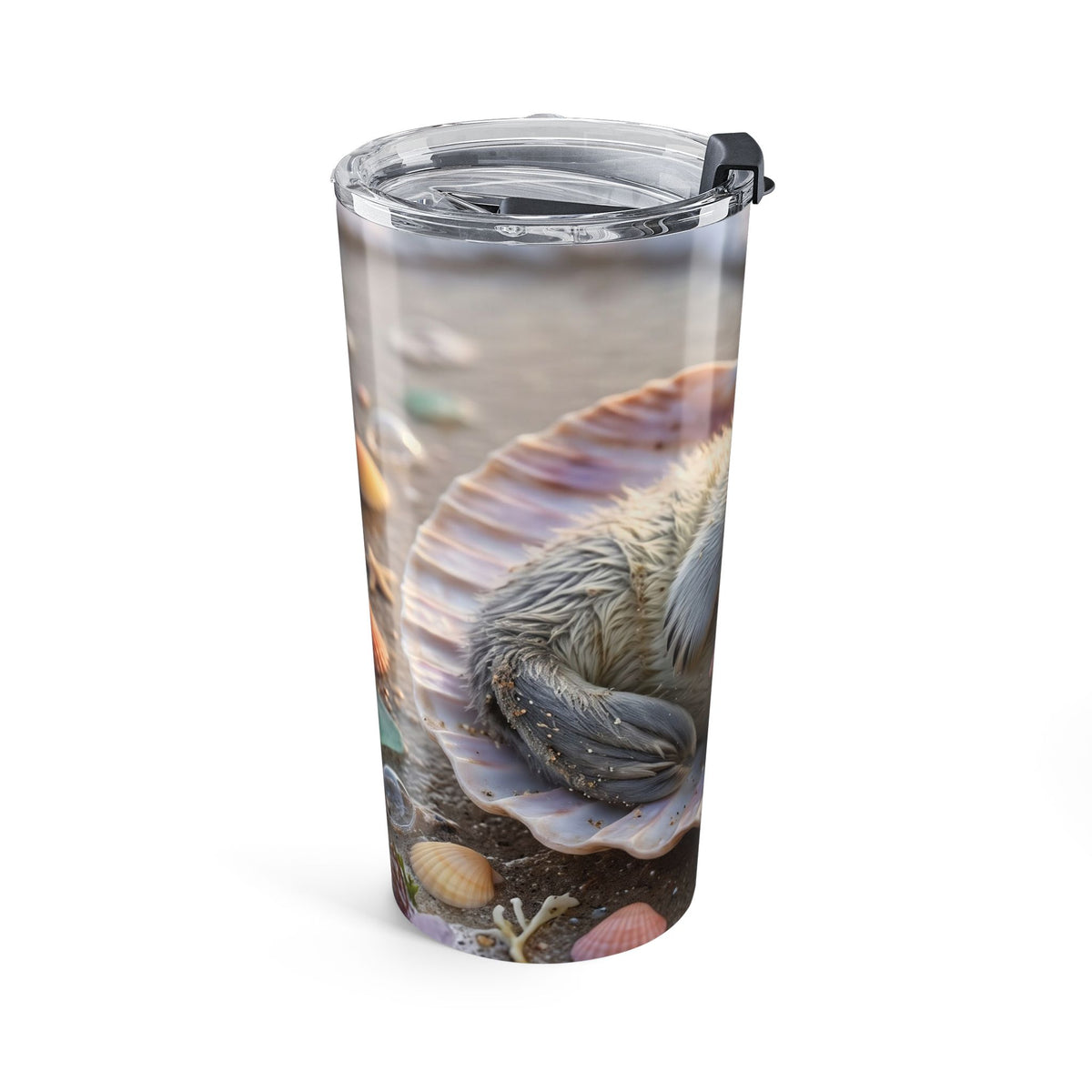 20oz Coastal Seashells and Starfish Beach Tumbler