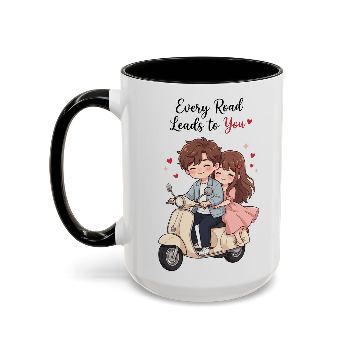 Every Road Leads to You Romantic Couple Coffee Mug
