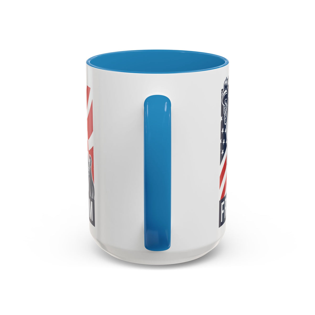 Freedom Statue Accent Coffee Mug — Patriotic Liberty 11/15oz