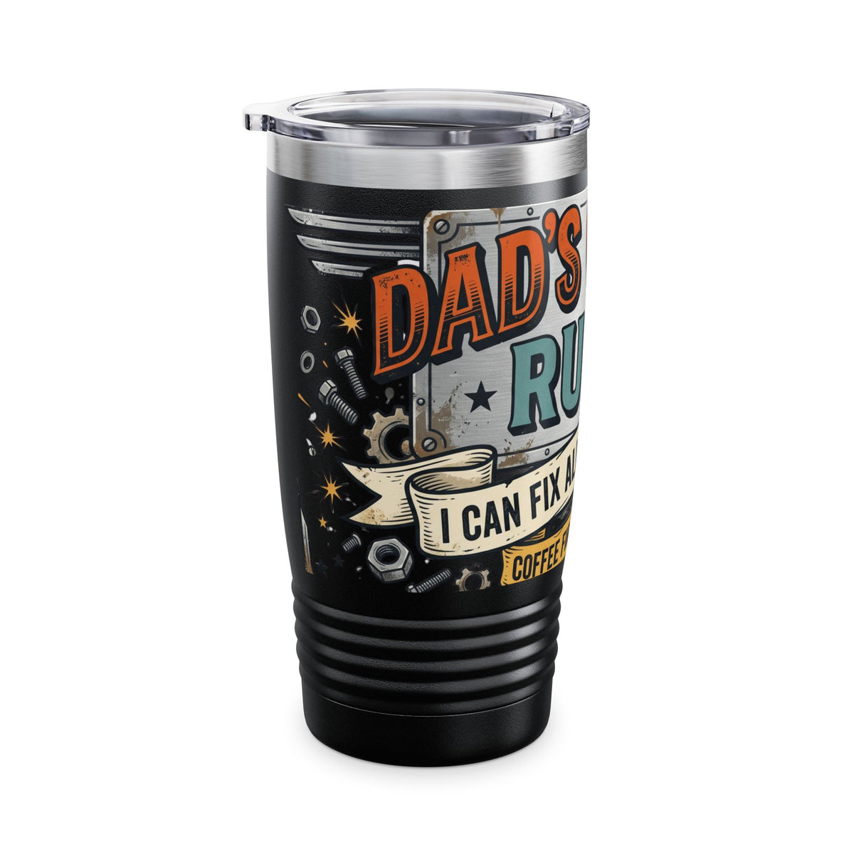 20oz Tumbler – Dad’s Garage Rules Coffee Travel Cup