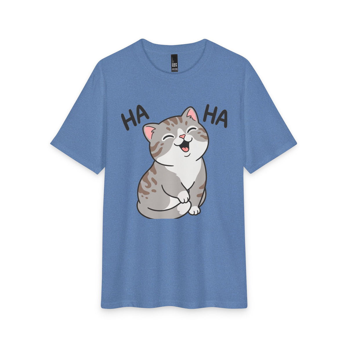 Laughing Cat T-Shirt — Cute 'HA HA' Graphic Tee